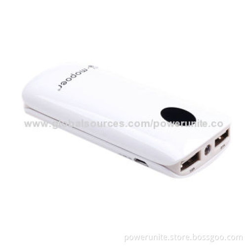 Fashionable Portable Mobile Charger for iPad/iPod/iPhone/Samsung Smartphones, 5,200mAh Capacity